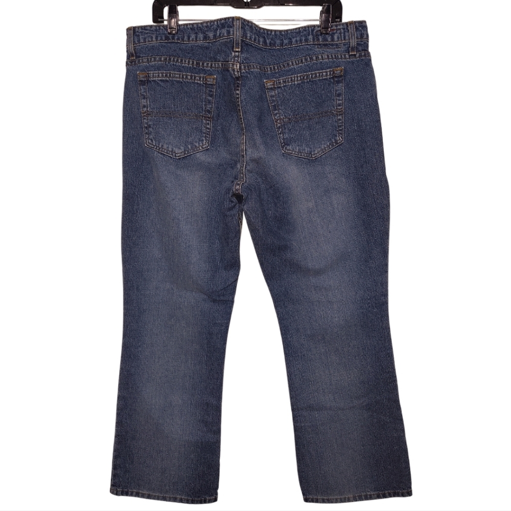 Vintage Y2K Mid Rise Medium Wash Bootcut Jeans Size 17 - Picture 6 of 8